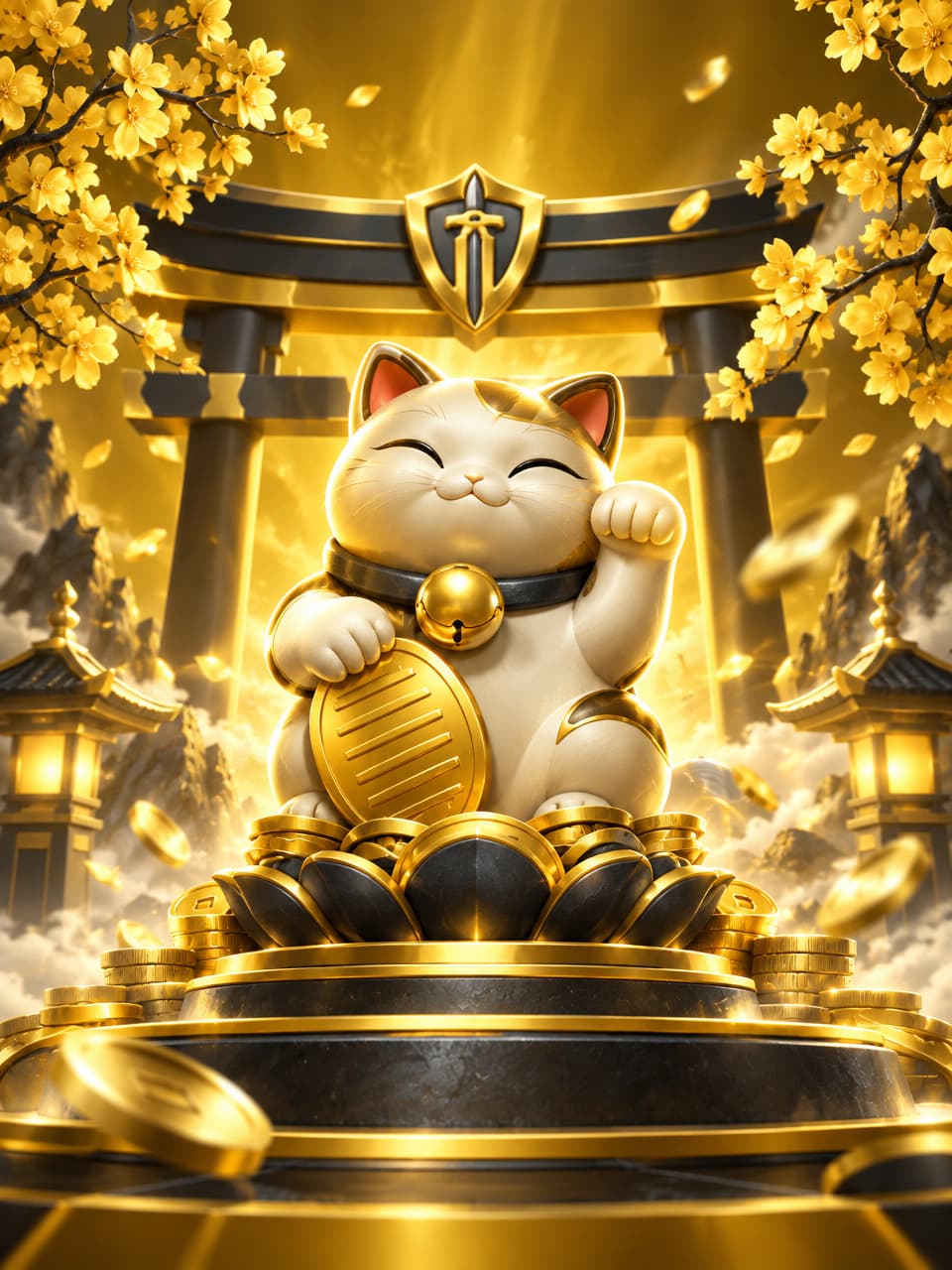ภาพเกม Lucky Neko ที่ออกแบบใหม่สำหรับ g2g123 - จีทูจี123